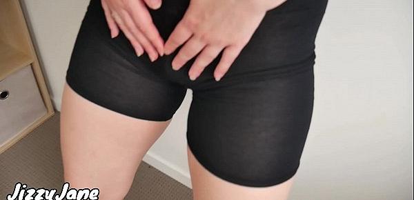  Cumming in Panties of Sexy Gym Babe